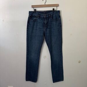 J.Crew The Driggs Mens Sz 32 x 32 Blue Jeans, Denim‎ 100% Cotton Western Slim